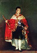 Portrait of Ferdinand VII of Spain in his robes of state